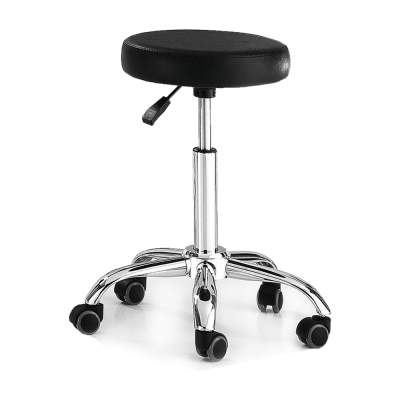 TABURETE BASE CROMADA