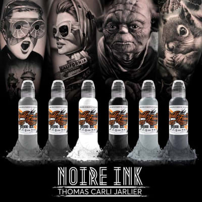 SET WORLD FAMOUS THOMAS CARLI JARLIER-NOIRE INK 1OZ