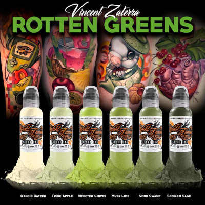 SET WORLD FAMOUS VINCENT ZATERRA ROTTEN GREEN 1OZ