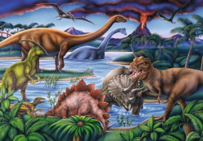 RAVENSBURGER PUZZLE EL PATIO DEL DINOSAURIO RAVENSBURGER PUZZLE EL PATIO DEL DINOSAURIO