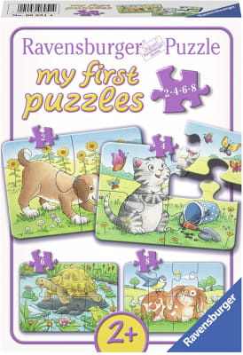 RAVENSBURGER PUZZLE MI PRIMER PUZZLE MASCOTAS 2, 4, 6 Y 8 PIEZAS RAVENSBURGER PUZZLE MI PRIMER PUZZLE MASCOTAS 2, 4, 6 Y 8 PIEZAS