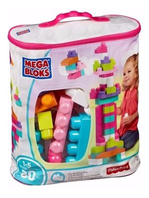 MEGA BLOKS BOLSA PARA CONSTRUIR 80 BLOQUES ROSA MEGA BLOKS BOLSA PARA CONSTRUIR 80 BLOQUES ROSA