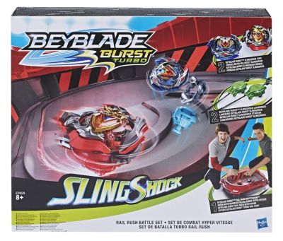 BEYBLADE BURST SLINGSHOCK SET DE BATALLARAIL RUSH BEYBLADE BURST SLINGSHOCK SET DE BATALLARAIL RUSH