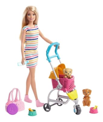 BARBIE UN PASEO CON CACHORROS BARBIE UN PASEO CON CACHORROS