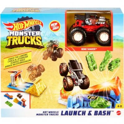 HOT WHEELS MONSTER TRUCKS LAUNCH HOT WHEELS MONSTER TRUCKS LAUNCH