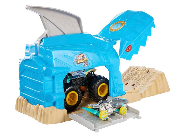 HOT WHEELS MONSTERS TRUCK GARAGE LANZADOR SURTIDO Juguetería Little