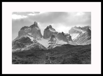 Fotografía Enmarcada Cuernos del Paine1