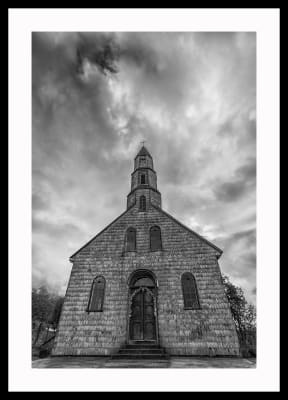 Fotografía Enmarcada Iglesia Cochamó1