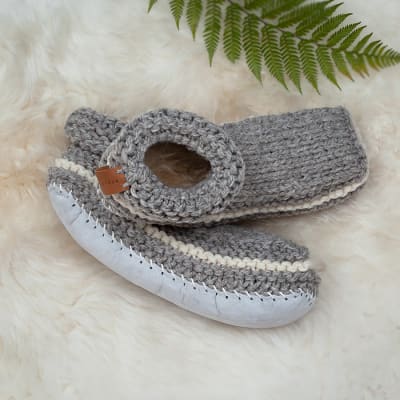 Pantuflas Adulto Gris2