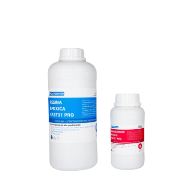 Resina Epoxica CAST31 PRO - 100% Transparente /Proporción 3:1 por peso