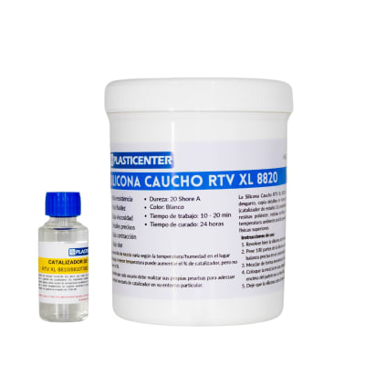 Silicona Caucho RTV XL 8820 (Blanca)1
