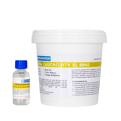 Silicona Caucho RTV XL 8840 (Blanca)