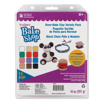 Sculpey Bake Shop - Pack Arcilla Polimérica 13 piezas (397 gr)