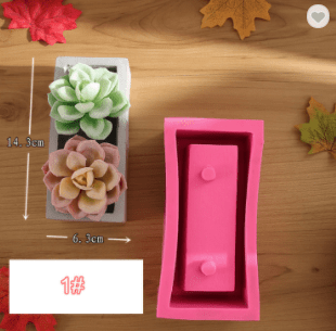 MOLDE SILICONA MACETA LETRA 