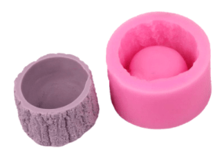 MOLDE DE SILICONA MACETA CORTEZA (M187)1