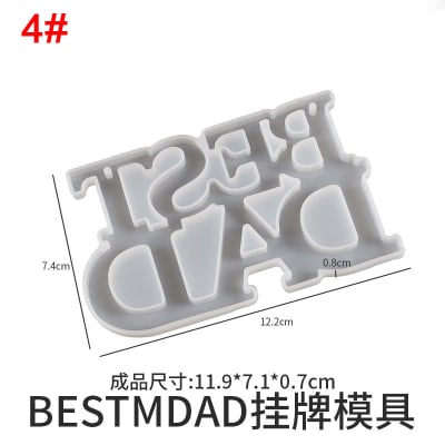 MOLDE DE SILICONA FRASE COLGANTE 