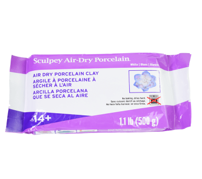 Sculpey Air-Dry™ Porcelain Clay - Blanco (500 gr)