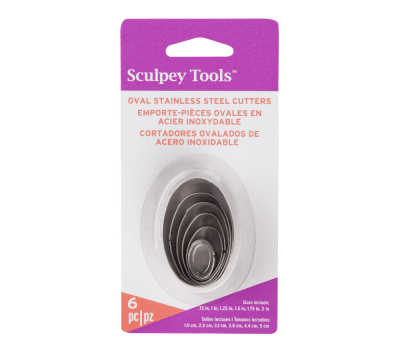 Sculpey Tools - Cortadores Ovalados (6 piezas)