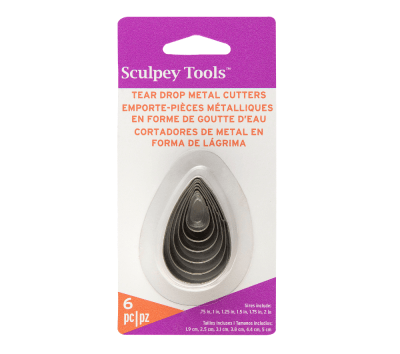 Sculpey Tools - Cortadores Lágrima (6 piezas)