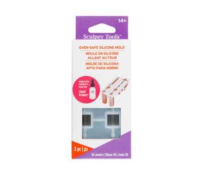 Sculpey - Molde de Silicona Horneable Joyas 3D1