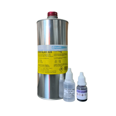 Resina poliéster para botones 1 kg (incluye aditivos)