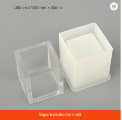 MOLDE DE SILICONA MACETA CUADRADA (M156)