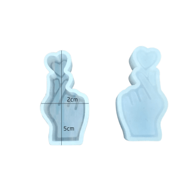 MOLDE DE SILICONA CORAZÓN COREANO (K199)1