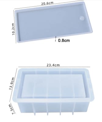 MOLDE DE SILICONA CAJA RECTANGULAR (C245)