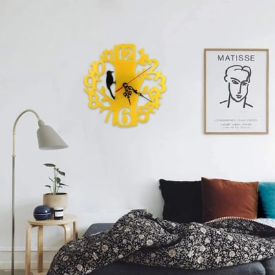 MOLDE DE SILICONA RELOJ DISEÑO PAJARO CARPINTERO (R246)1