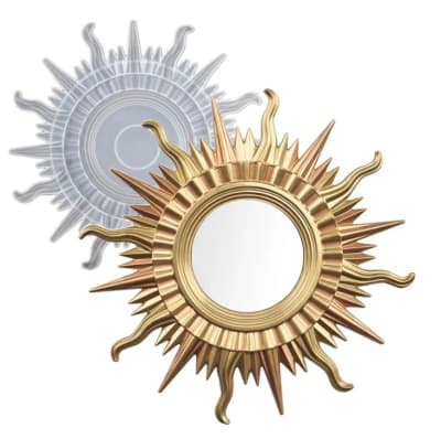 MOLDE DE SILICONA ESPEJO DISEÑO SOL (E247)