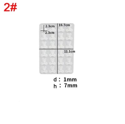 MOLDE DE SILICONA FIGURA OSO 24 PIEZAS (F239)
