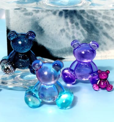 MOLDE DE SILICONA FIGURA OSO 6 PIEZAS (F238)