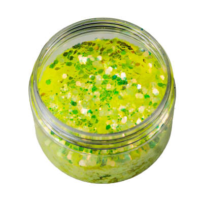 Glitter Glass Flúor - Amarillo