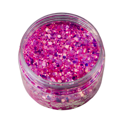 Glitter Glass Flúor - Fucsia