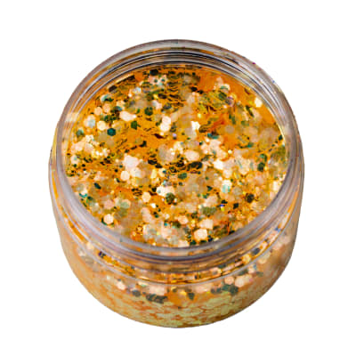 Glitter Glass Flúor - Naranjo1