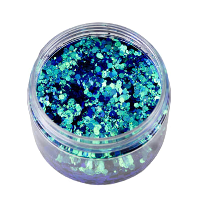 GLITTER MIX CAMALEON - AZUL #2