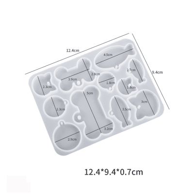MOLDE DE SILICONA COLGANTES MASCOTAS (C273)