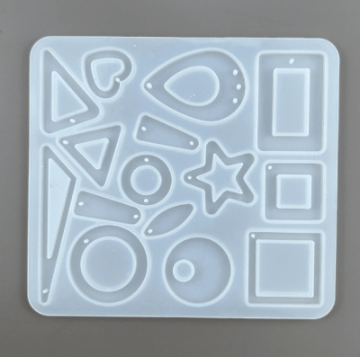 MOLDE DE SILICONA JOYERIA 15 FIGURAS (J223)