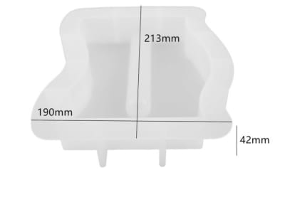 MOLDE DE SILICONA ONDAS MACIZO VERSIÓN FLORERO (M300)