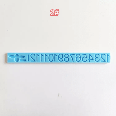 MOLDE DE SILICONA NÚMEROS ARÁBIGOS PARA RELOJ MURAL (R132)