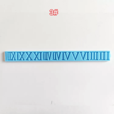 MOLDE DE SILICONA NÚMEROS ROMANOS PARA RELOJ MURAL (R133)