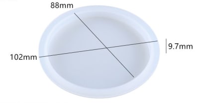 MOLDE DE SILICONA POSAVASO REDONDO LISO (P289)