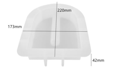 MOLDE DE SILICONA ARCO MACIZO VERSIÓN FLORERO (M301)