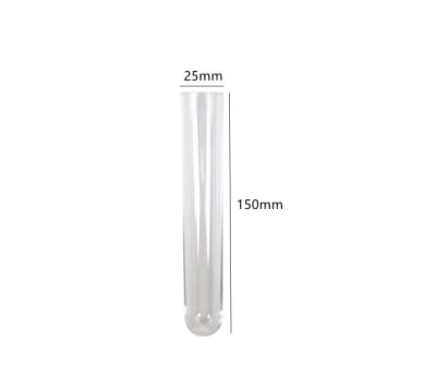 TUBO FLORERO 25X150MM - 2 PIEZAS (AC302)