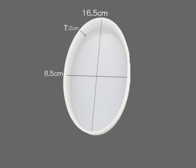 MOLDE DE SILICONA PLATO OVALADO (D296)
