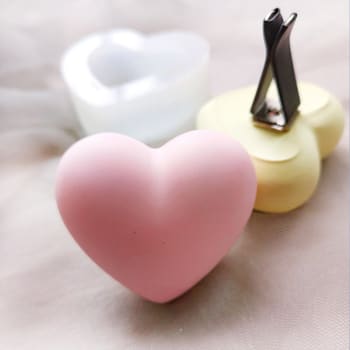 MOLDE DE SILICONA FIGURA CORAZÓN MACIZO (F280)