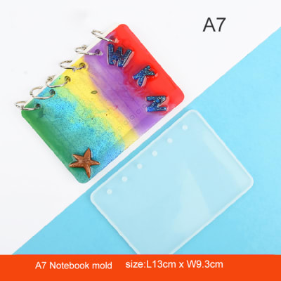 MOLDE DE SILICONA TAPA CUADERNO A7 (C259)
