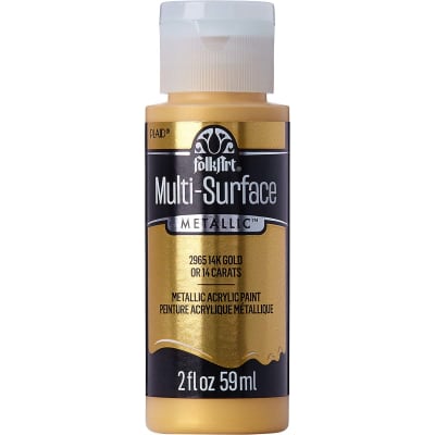 Plaid Folkart Multi-Surface Metallic - Pintura Acrílica Metalica 2oz (59ml)