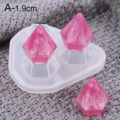 MOLDE DE SILICONA 3 MINI DIAMANTES (D241)
