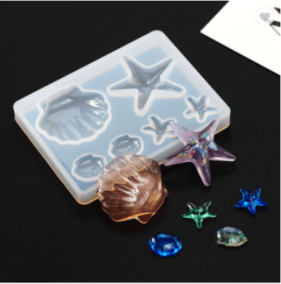 MOLDE DE SILICONA FIGURAS MARINAS PEQUEÑAS (J227)